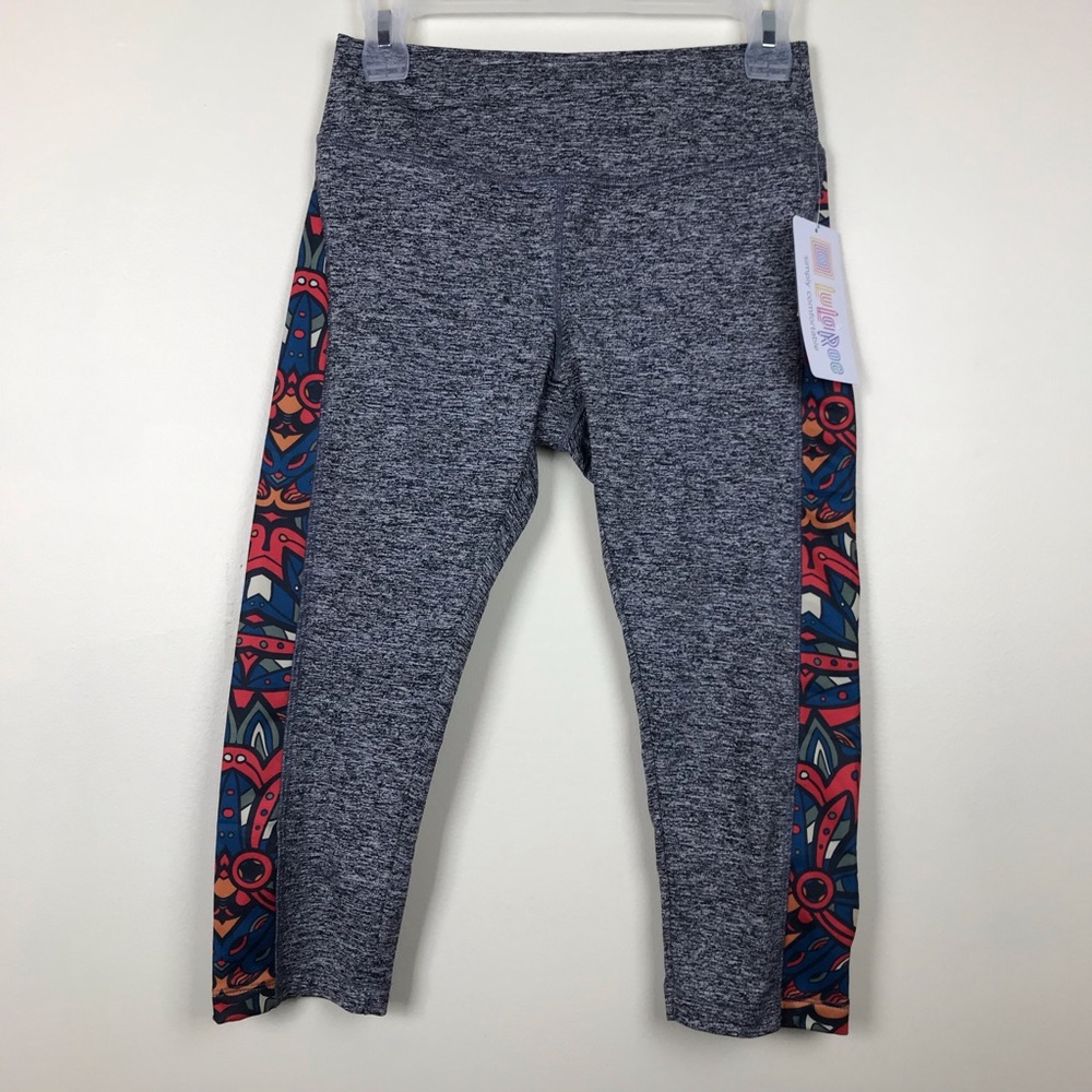 Lularoe Heather Gray Jade Workout Capri Leggings